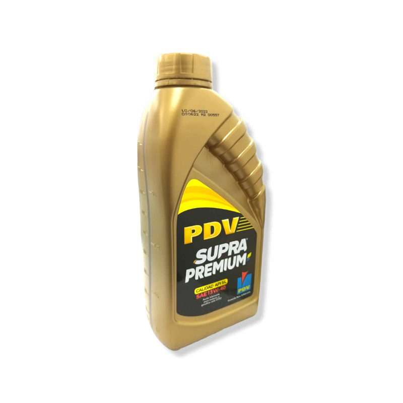 ACEITE DE MOTOR SUPRA 15W40 MINERAL GASOLINA PDV