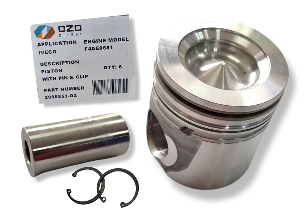 PISTON STD 102mm SIN ANILLOS IVECO TECTOR / F4AE
