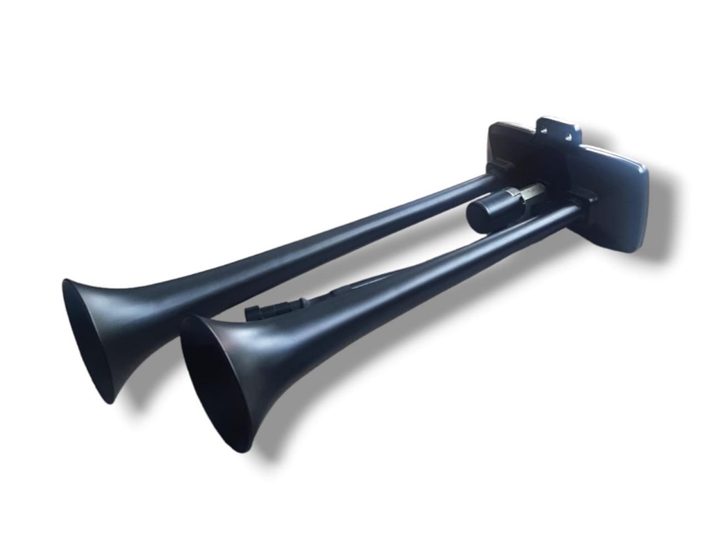 CORNETA DE AIRE ELECTRICA 12 / 24 Voltios (NEGRA)