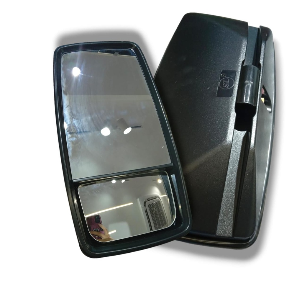 ESPEJO RETROVISOR SOLO DERECHO CON VISOR AUMENTO FORD CARGO 1721 / IVECO TECTOR