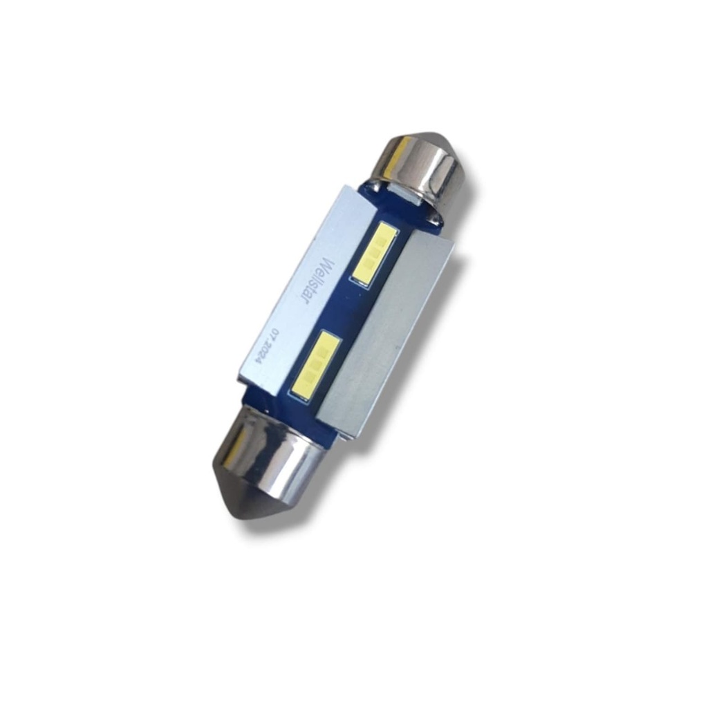 BOMBILLO TABACO LUZ INTERNA 42mm. BLANCO