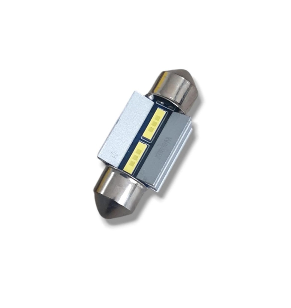 BOMBILLO TABACO LUZ INTERNA 31mm. BLANCO