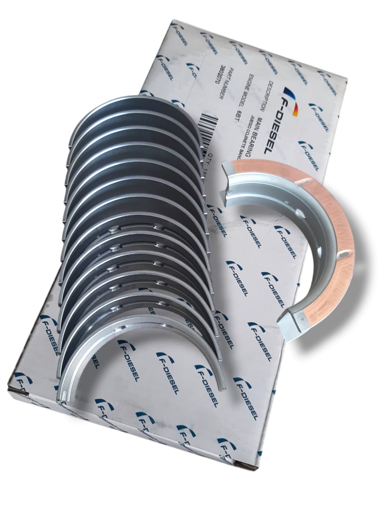 JGO DE CONCHA BANCADA CON AXIAL STD CUMMINS 6B / 6BT /