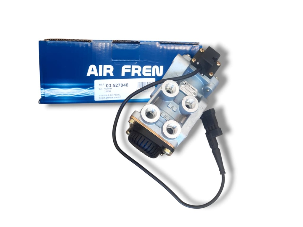 VALVULA PRINCIPAL DE FRENO DUPLEX 2 CUERPOS SENSOR 4 PINES IVECO STRALIS / TRAKKER