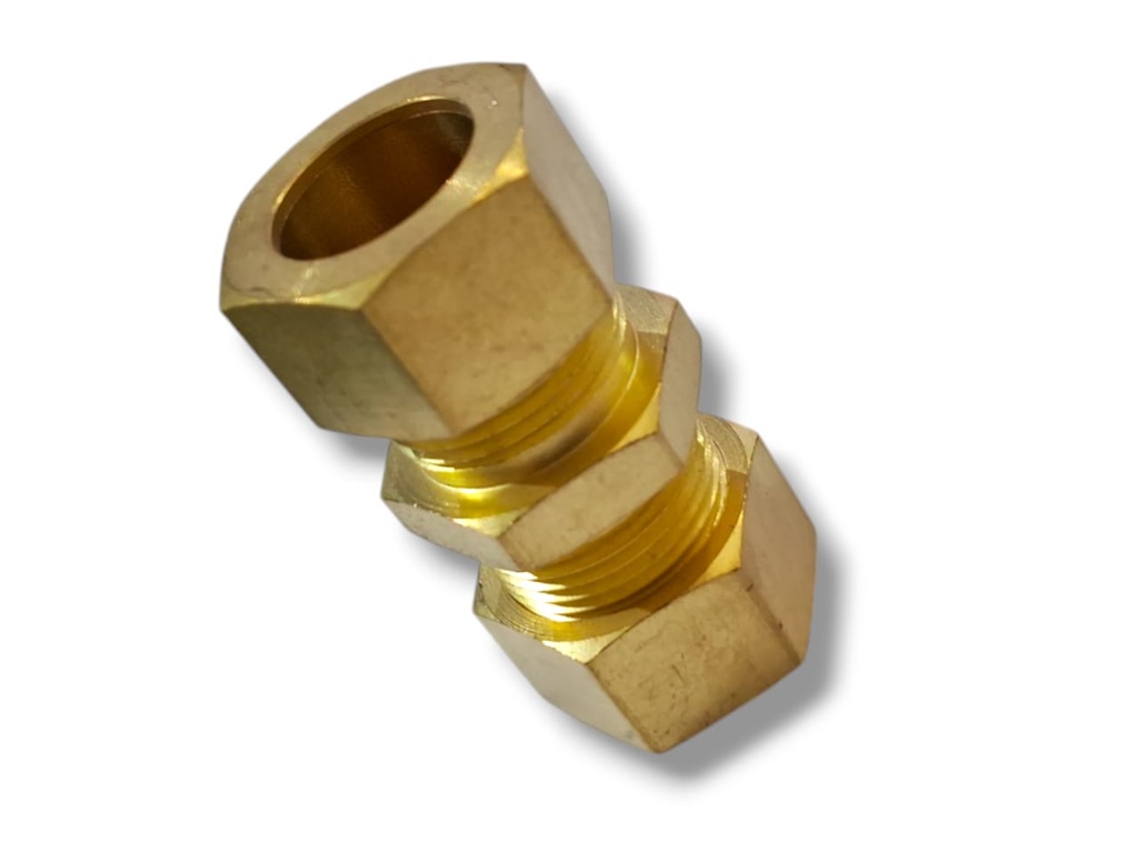 UNION COMPRESION DE BRONCE 14mm.