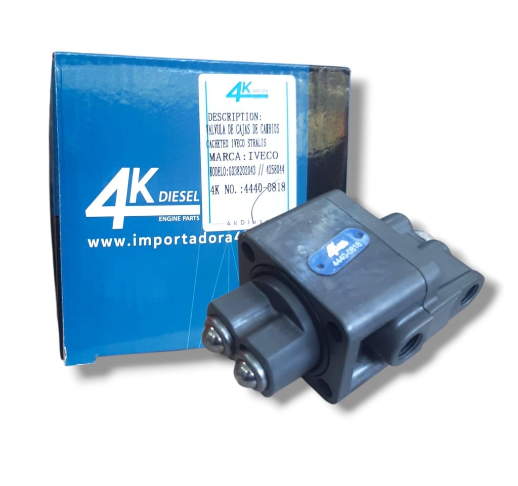VALVULA DOS PISTONES SPLINTTER CAJA CAMBIO ZF IVECO STRALIS / TRAKKER CACHETADA