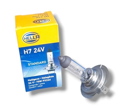 [H7-24V-100W] BOMBILLO HALOGENO H7 24Volts. 70Watts IVECO STRALIS / TRAKKER HELLA