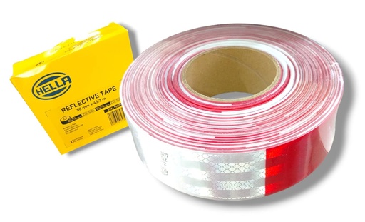 [358118201] CINTA REFLECTIVA COLOR ROJO-BLANCO DOT-C2 HELLA
