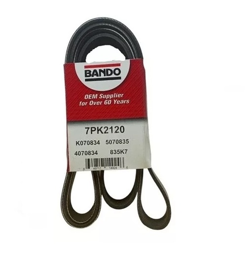 [7PK2120] CORREA UNICA 7PK2120 TOYOTA 4RUNNER / FORTUNNER 2008 / 2016 MOTOR 1GR