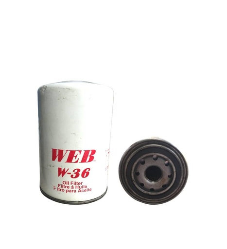 [W-36] FILTRO DE ACEITE MOTOR WEB W-36 FORD 7000 TRACTOR CASE, CATERPILLAR