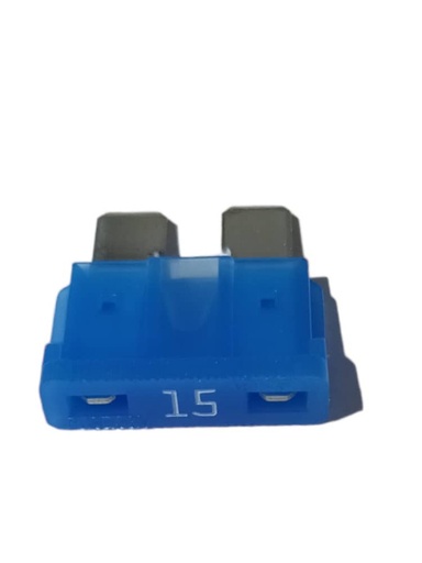 [358129283] FUSIBLE STD AMERICANO 15 AMP. AZUL