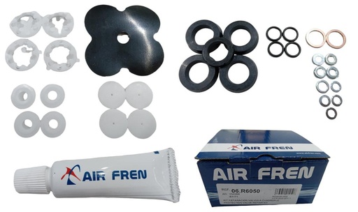 [06.R6050] KIT REPARACION VALVULA 4 VIAS TIPO TREBOL IVECO STRALIS / TRAKKER / TECTOR