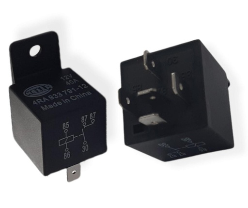 [933791121] RELE 12 Volts. 5 POLOS 40 Amps. Salida Dual (2x87 TE) CORNETA