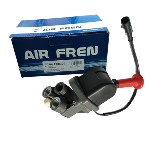 [04.4236.00] VALVULA MACHIMBRAKE FRENO MANUAL ROJO 3 VIAS IVECO STRALIS / TRAKKER