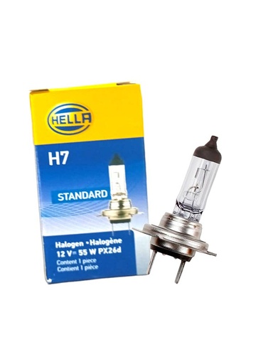 [H7-12V-55W] BOMBILLO HALOGENO H7 12Volts. 55Watts HELLA