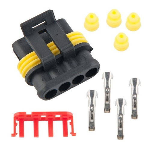 [ABC7811032] CONECTOR ELECTRICO 4 PINES PLANO STOP TRASERO IVECO TECTOR