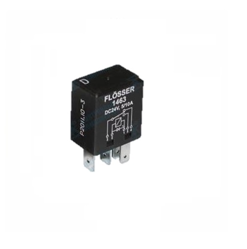 [1463] MICRO RELE CON DIODO 5 PATAS 5 / 10 Amps. 24Volts.