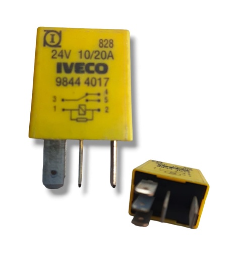 [98444017] RELE DE 5 PINES DE 24V 10/20 Amps. IVECO STRALIS / TRAKKER