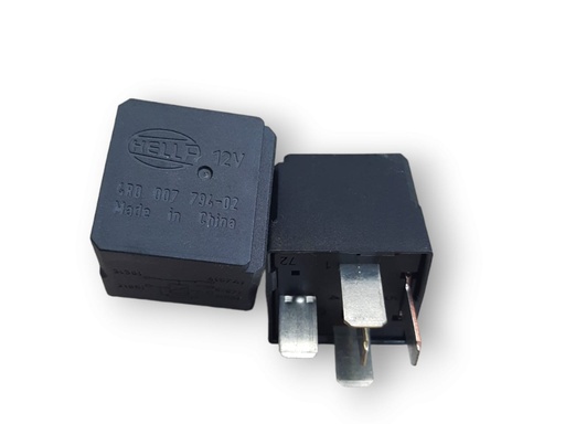 [7794021] RELE MINI 12 Voltios 40 Amps. 5 POLOS CON SOPORTE HELLA