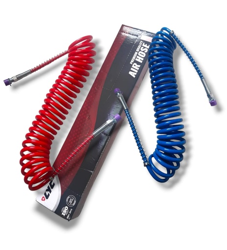 [BKAH-0001] JGO. MANGUERA RESORTE BATEA ROJA Y AZUL REFORZADA CHUTO