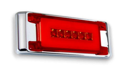 [1056-R] COCUYO LATERAL LED CROMADO ROJO CAVA