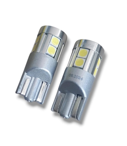 [T10-W] BOMBILLO MUELA LED T10 BLANCA