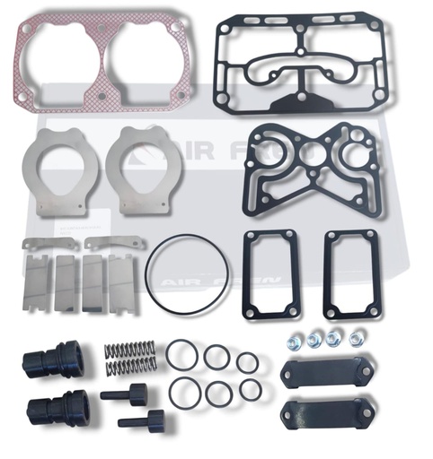 [01.R391.234] KIT EMPACADURA COMPRESOR NEUMATICO 86mm. Mod. Nuevo CON VALVULA IVECO NEW STRALIS / NEW TRAKKER