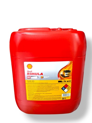 [44245855] ACEITE MONOGRADO RIMULA R2 - SAE 50 SHELL PAILA 20Lts.