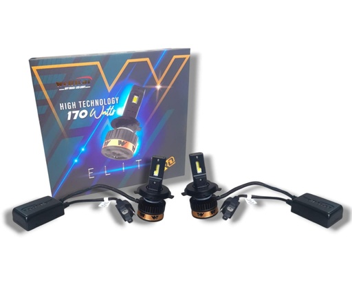 [PRO-H4] PAR BOMBILLO HALOGENO ELITE PRO 170Watts. 30.000 Lúmenes H4 LUZ BLANCA IVECO EURO TRAKKER / DAILY