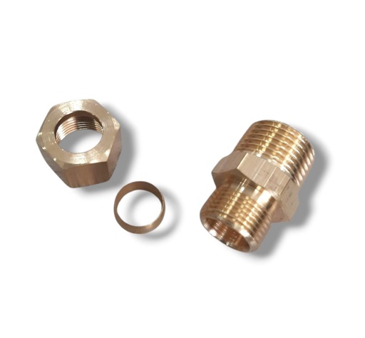 [B6810MM-06BR] COMPRESION X NPT 10mm x 3/8 BR