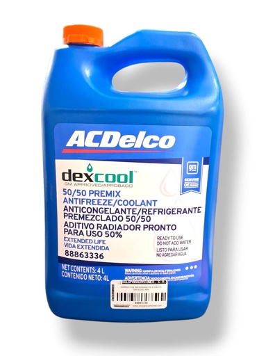 [88863336] GARRAFA DE REFRIGERANTE ACDELCO DEX-COOL 50%