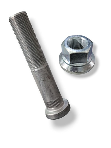 [8689/8490] ESPARRAGO CON TUERCA RUEDA TRASERA 22x1.5x115mm IVECO TRAKKER / TECTOR / STRALIS