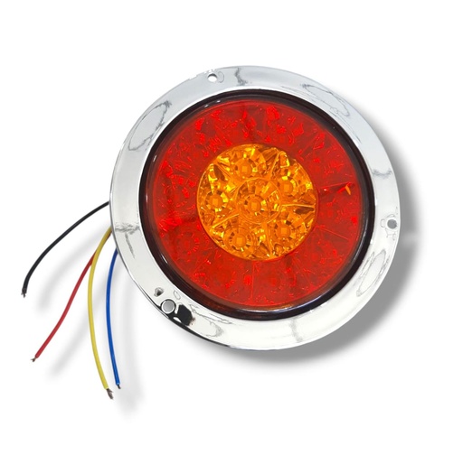 [A026605] FARO REDONDO 16" LED TRASERO ROJA Y AMARILLO